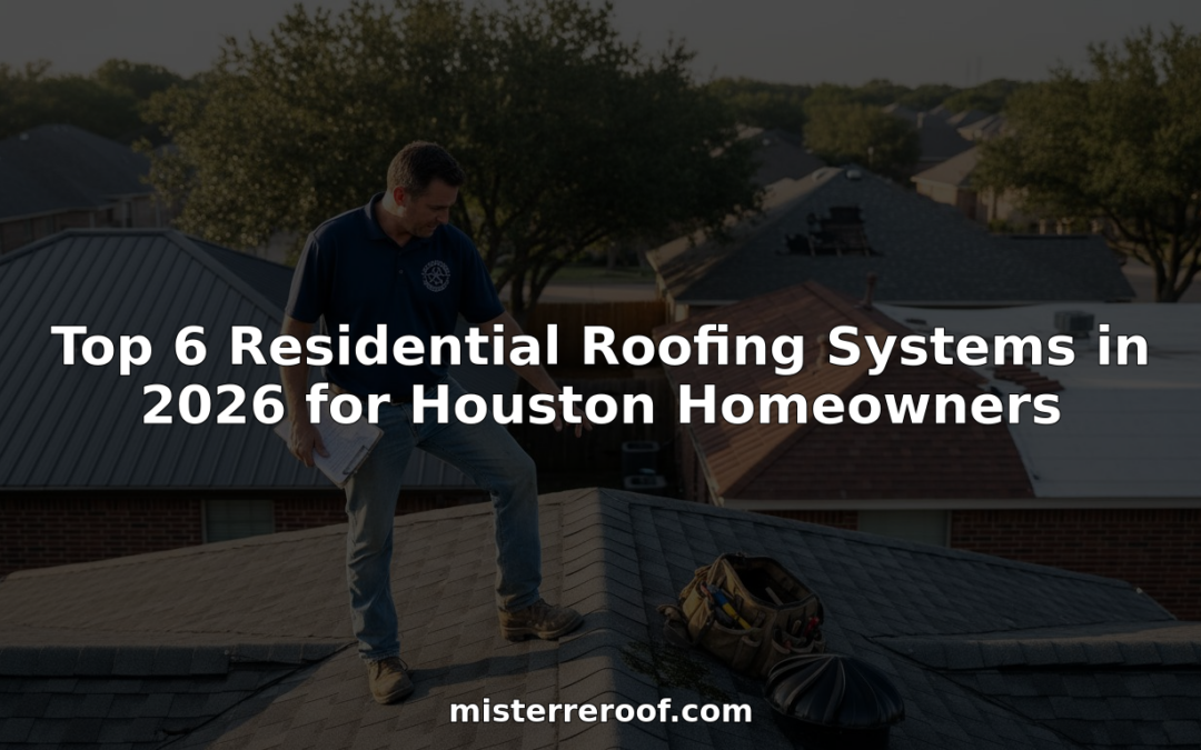 Top 6 Residential Roofing Systems in 2026 for Houston Homeowners
