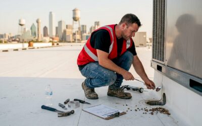 Flat roof drainage solutions workflow for Texas property managers